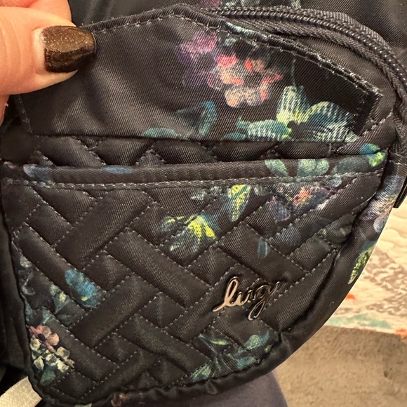 Lug Railcar Crossbody Bag in Bouquet Navy NWT - Picture 13 of 13